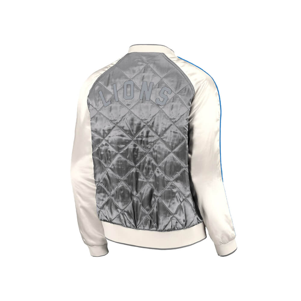 Erin Andrews Detroit Lions Quilted Jacket - JnJ Jackets