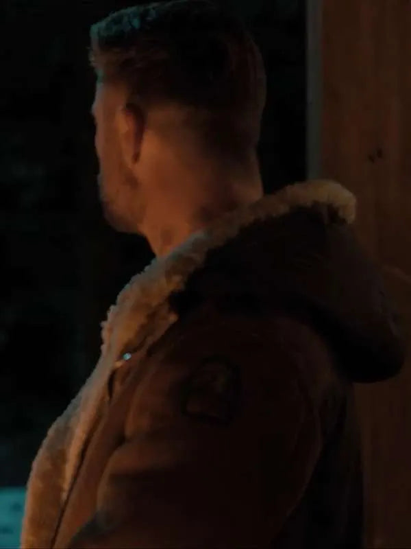 Chris Hemsworth Extraction 2 Shearling Suede Jacket