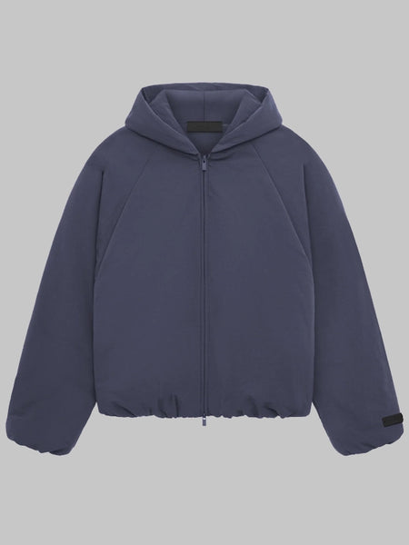 Essentials Military Nylon Hooded Bomber jacket
