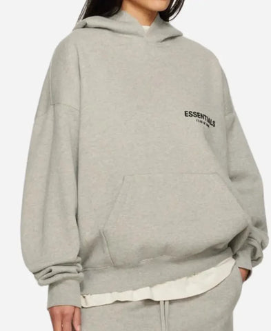 Fear Of God Essentials Gray Hoodie