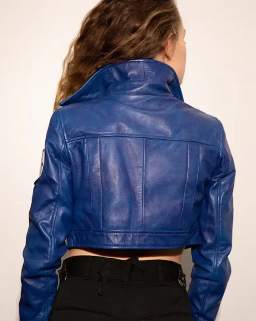 Future Trunks Dragon Ball Z Blue Leather Jacket