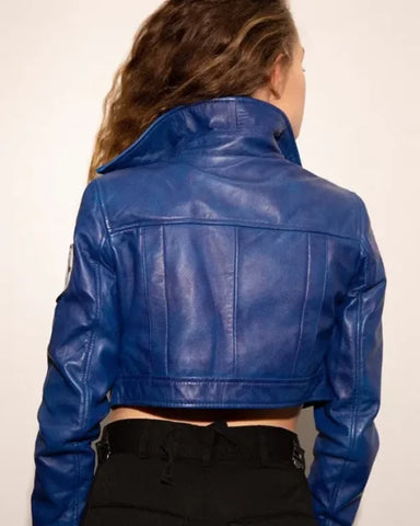 Future Trunks Dragon Ball Z Blue Leather Jacket