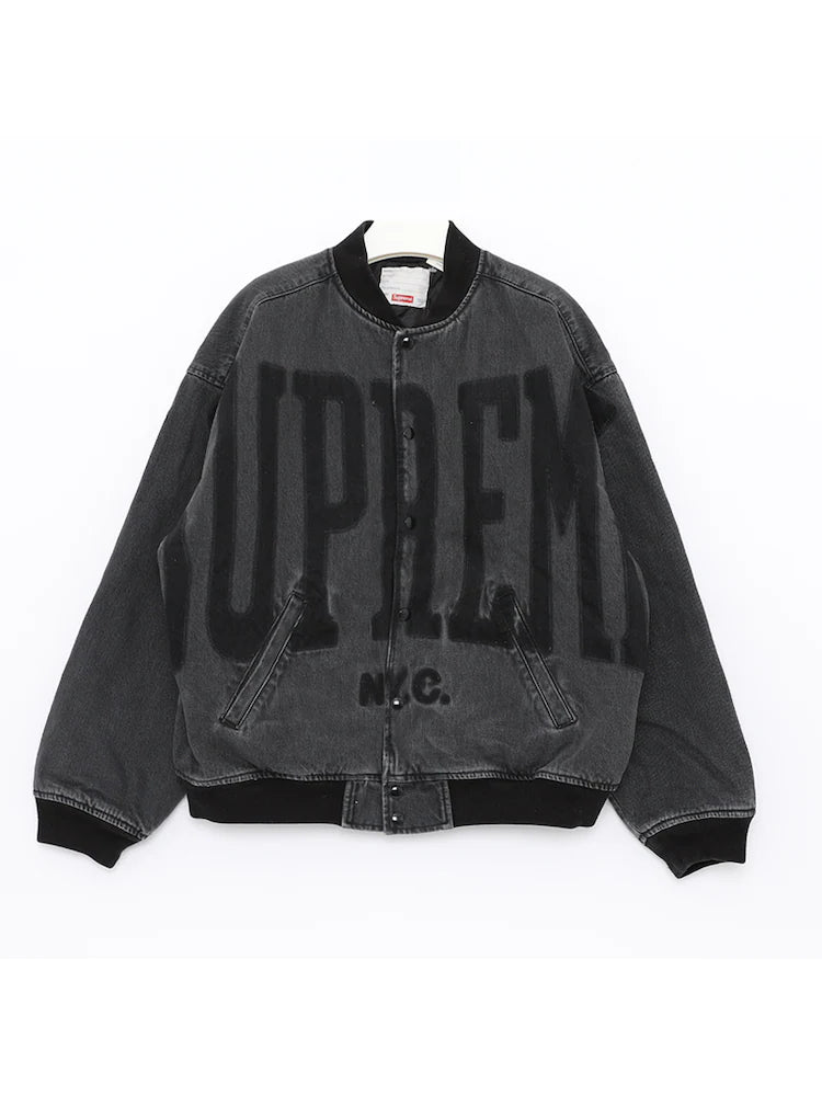 Supreme Denim Varsity Jacket - JnJ Jackets