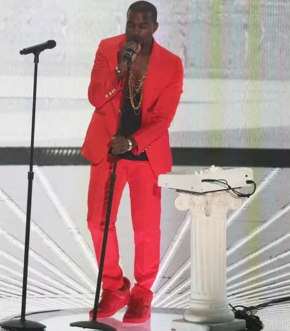 Kanye West Red Suit