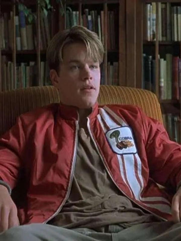 Matt Damon Good Will Hunting Red Cobra Jacket - JnJ Jackets