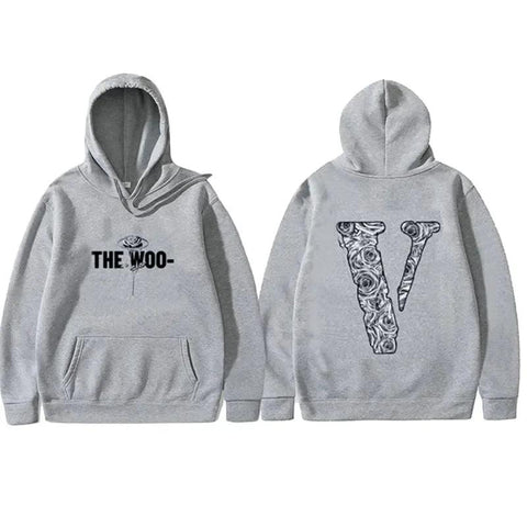 Vlone x The Wood Gray hoodie