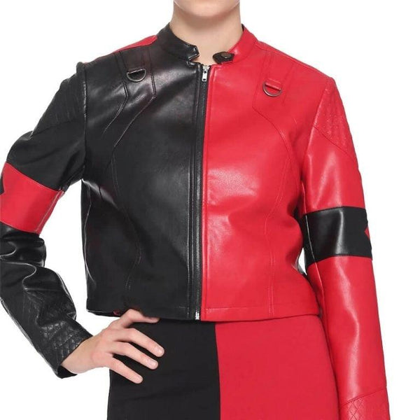 Harley Quinns Live Fast Die Clown Leather Jacket