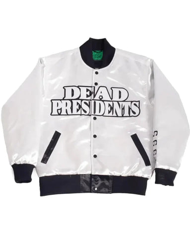 Headgear Classics Dead Presidents White Satin Jacket - JnJ Jackets