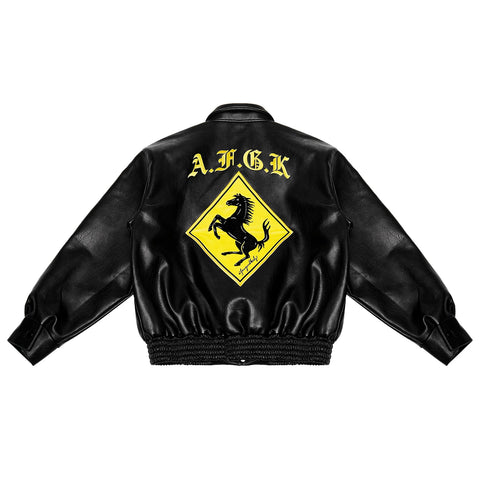 Racing Ferrari Leather Jacket - jnjjackets