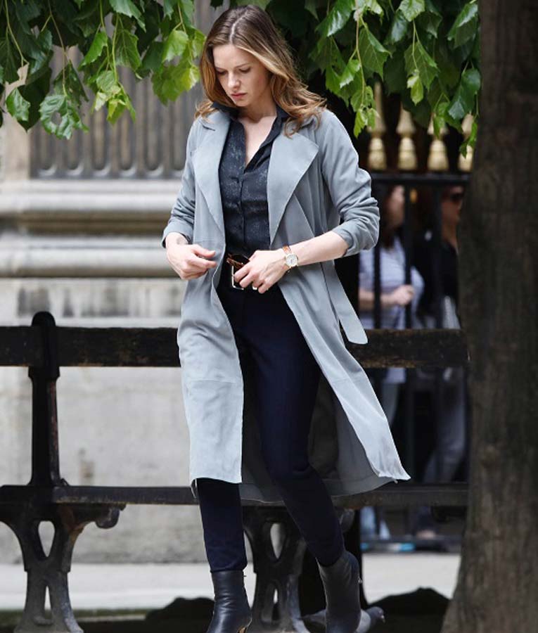 Rebecca Ferguson Mission Impossible 6 Gray Trench Coat - jnjjackets