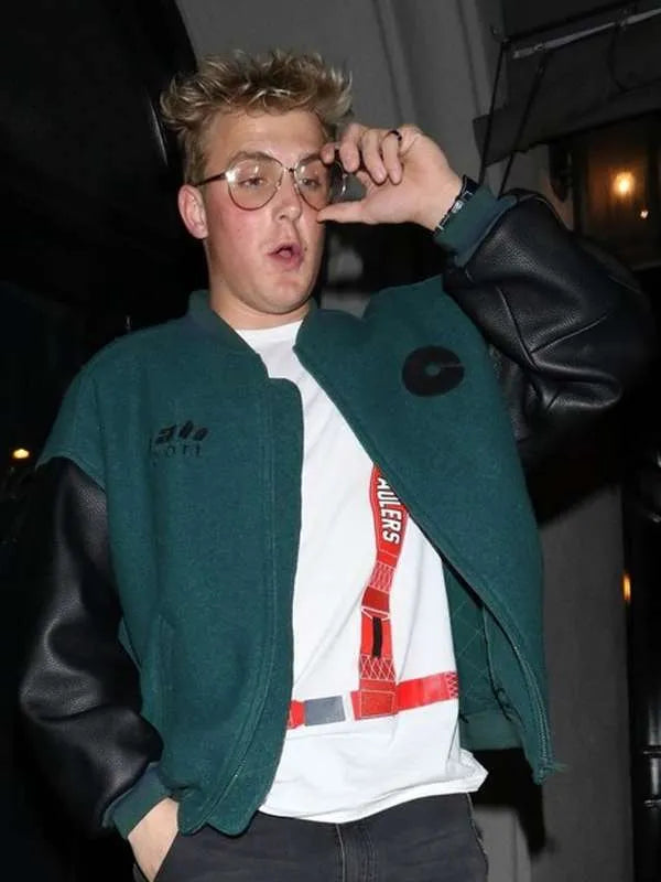 Jake Paul Los Angeles Street Style Varsity Jacket