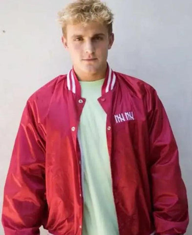 Jake Paul Red Bomber Jacket