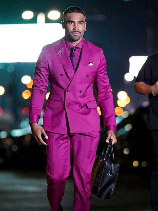 Jalen Hurts Today Suit Pink - jnjjackets