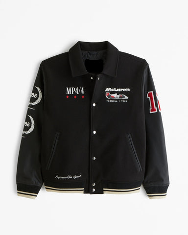 McLaren Varsity Bomber Jacket – Racing Team Style - jnjjackets