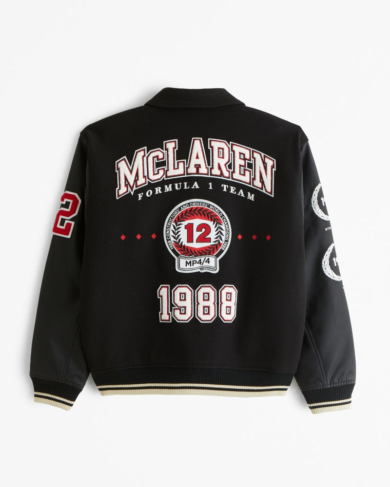 McLaren Varsity Bomber Jacket – Racing Team Style - jnjjackets