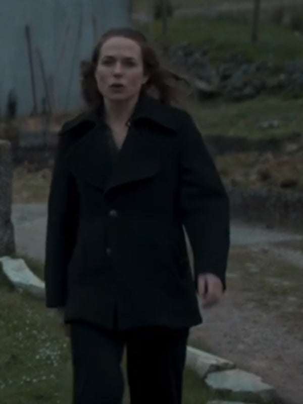 Kerry Condon In the Land of Saints and Sinners Black Peacoat - jnjjackets