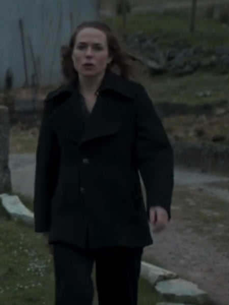 Kerry Condon In the Land of Saints and Sinners Black Peacoat