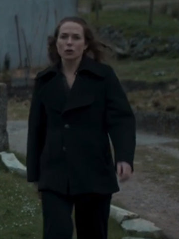 Kerry Condon In the Land of Saints and Sinners Black Peacoat - jnjjackets
