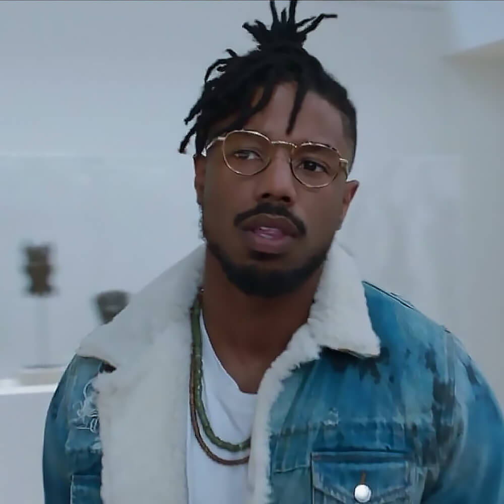 Black Panther Killmonger Denim Jacket - JnJ Jackets