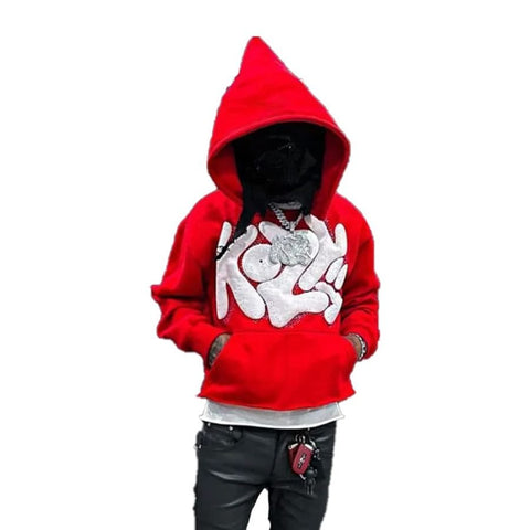 Y2k Red Kozy Hoodie - JnJ Jackets