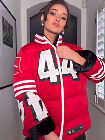 Kristin Juszczyk 49ers Puffer Jacket - jnjjackets