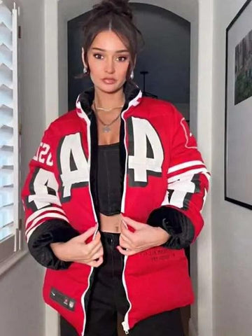 Kristin Juszczyk 49ers Puffer Jacket - jnjjackets