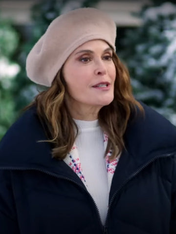 Teri Hatcher Christmas at the Chalet Blue Coat - JnJ Jackets