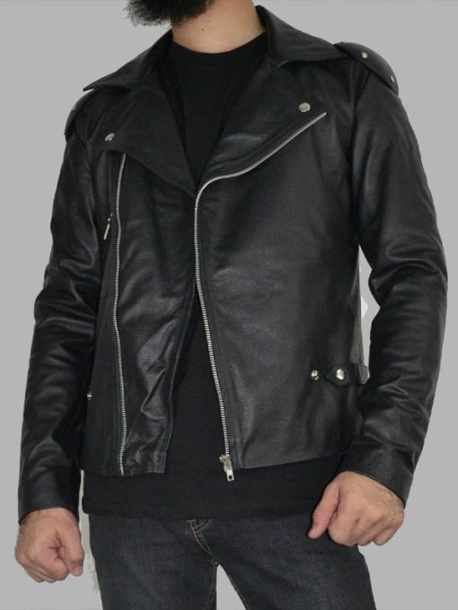 Mel Gibson Mad Max 1979 Black Leather Jacket - JnJ Jackets