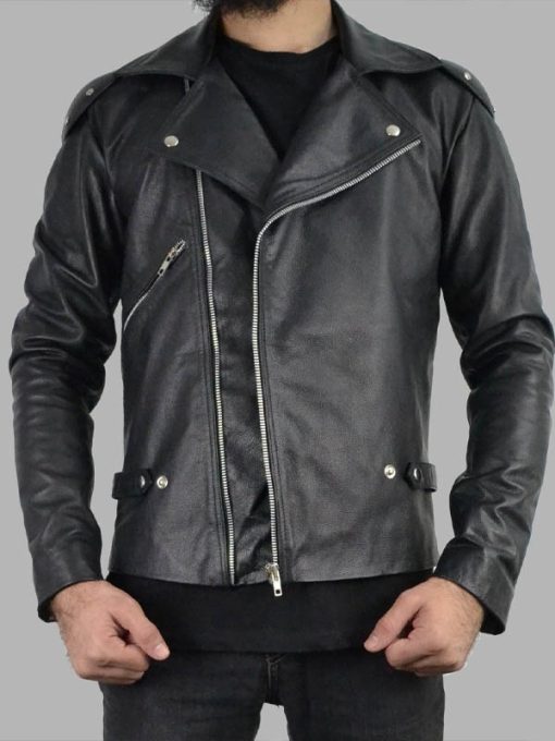 Mel Gibson Mad Max 1979 Black Leather Jacket - JnJ Jackets