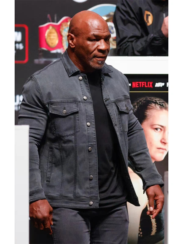 Mike Tyson Grey Denim Jacket