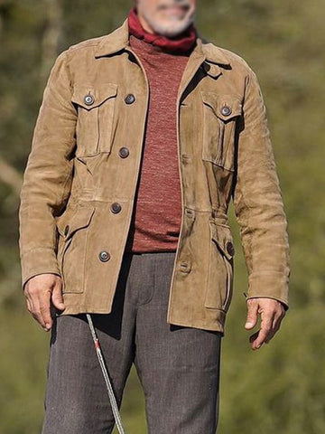 Esai Morales Mission Impossible 7 Brown Suede Jacket - jnjjackets