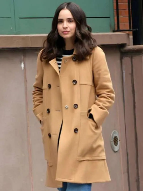 The Life List 2025 Sofia Carson Brown Coat - jnjjackets