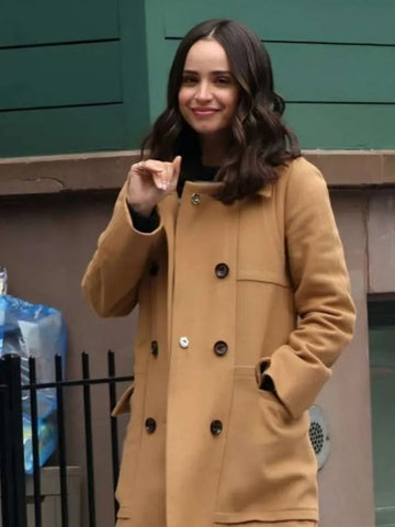 The Life List 2025 Sofia Carson Brown Coat - jnjjackets