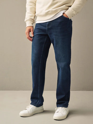 Straight Fit Vintage Wash Denim Pant – Classic Cut, Washed to Perfection - jnjjackets