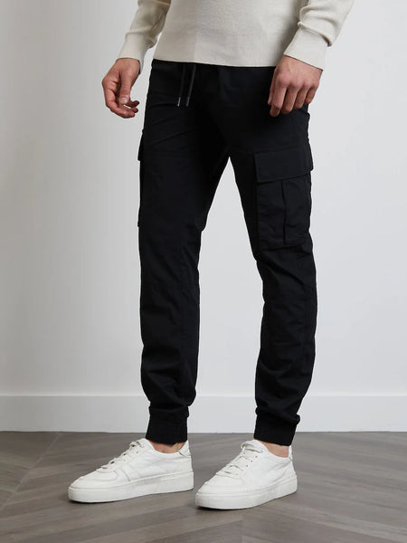 Slim Fit Cuffed Cargo Trousers