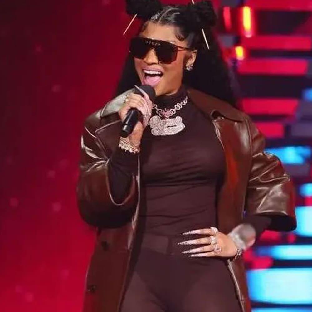 Nicki Minaj Vmas Leather Coat - JnJ Jackets