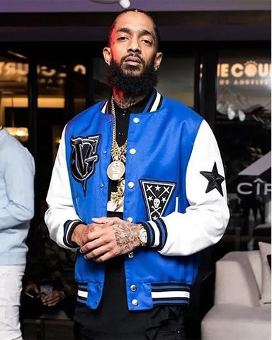 Nipsey Hussle Varsity Jacket - JnJ Jackets