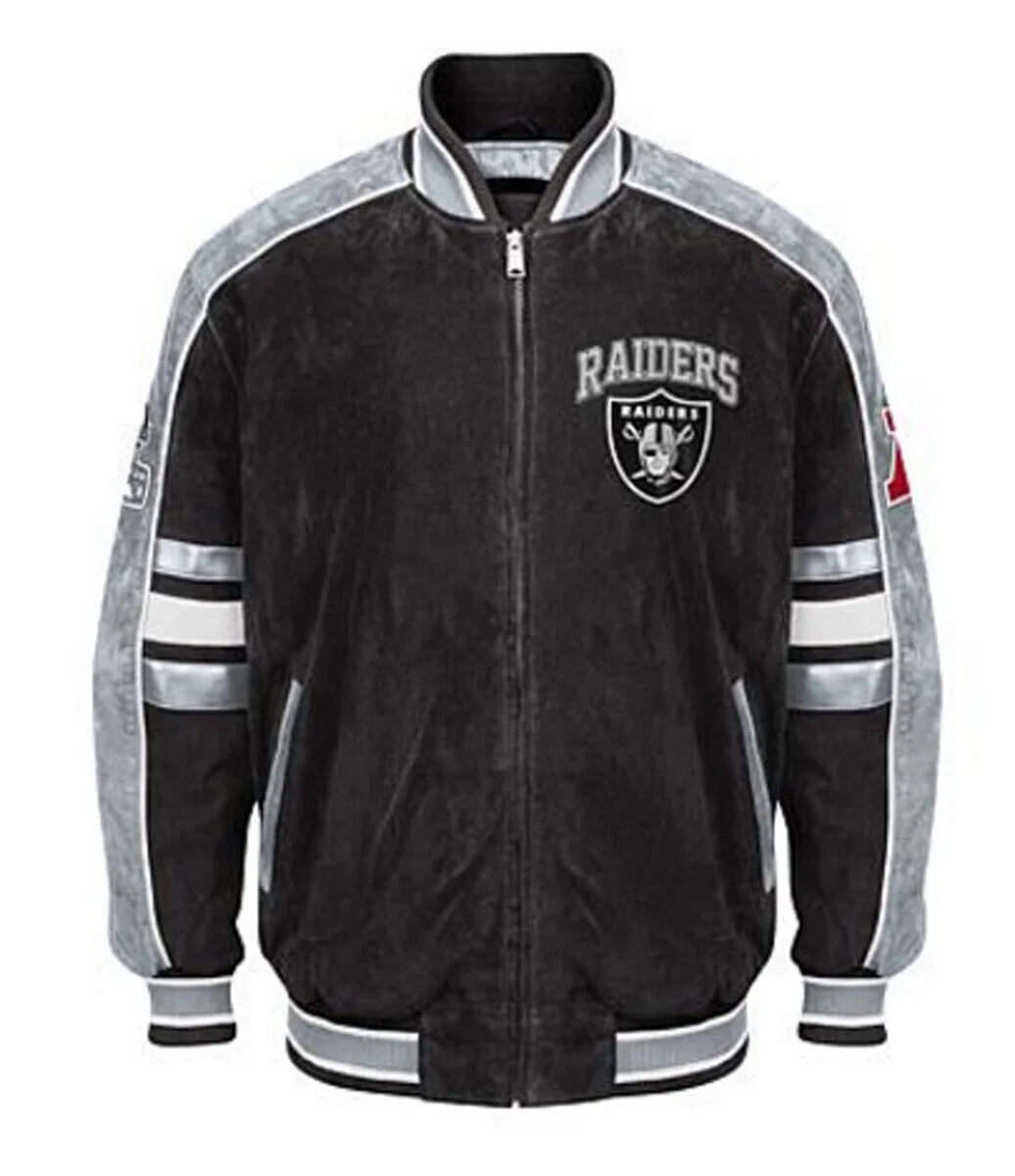 Oakland Raiders Suede Jacket - JnJ Jackets