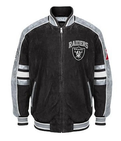 Las Vegas Raiders Suede Leather Jacket