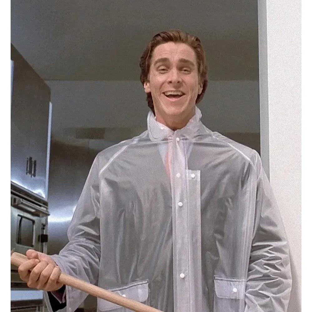 American Psycho Patrick Bateman Rain Coat - JnJ Jackets