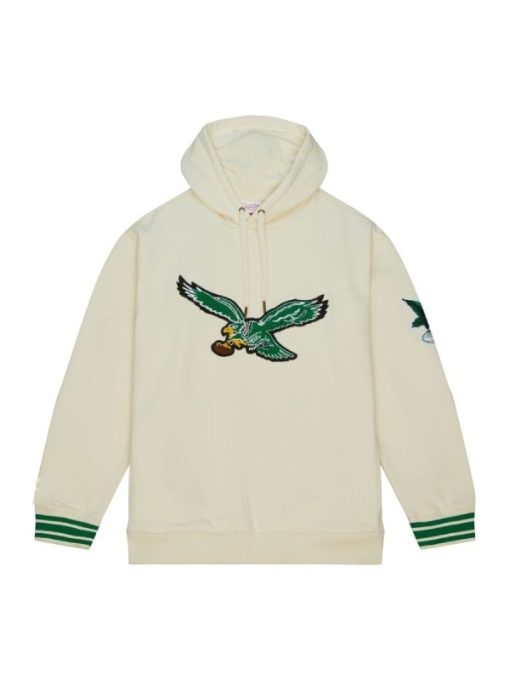 Philadelphia Eagles Retro Cream Hoodie