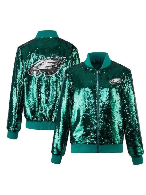 Philadelphia Eagles Sequin Jacket - JnJ Jackets