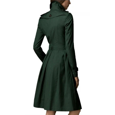 Rebecca Ferguson Mission Impossible 5 Green Trench Coat - jnjjackets
