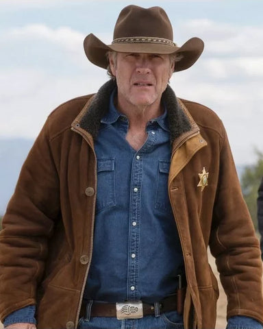 Robert Taylor Longmire Leather Trench Coat In Stock - JnJ Jackets