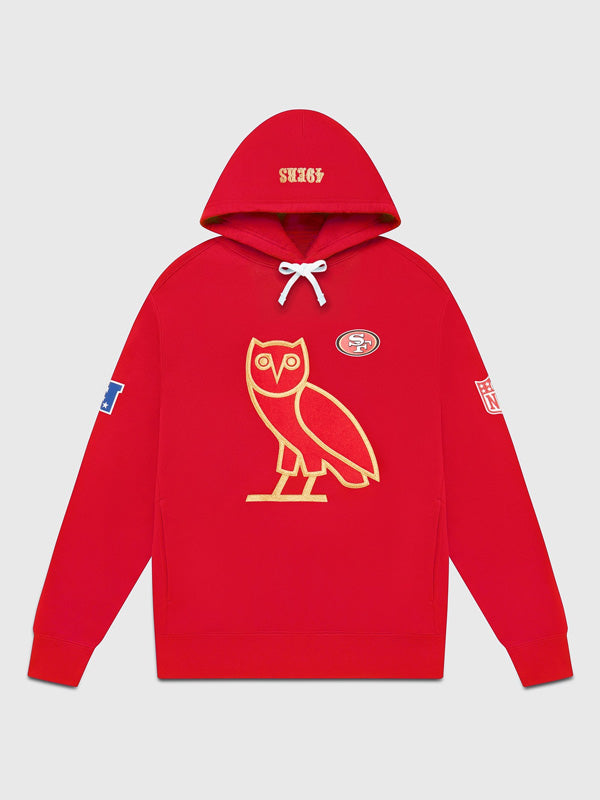 San Francisco 49ers Ovo Red Hoodie - JnJ Jackets