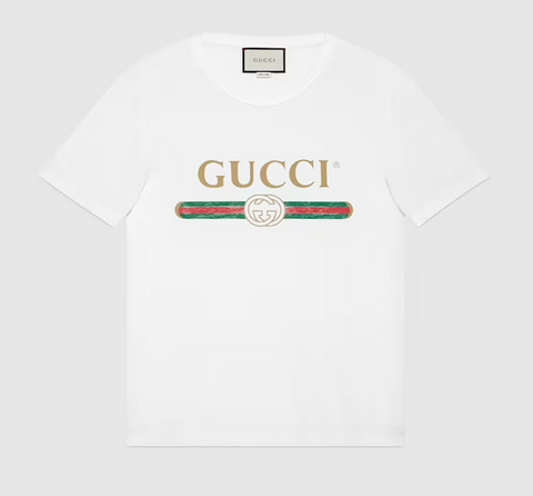 Oversize Gucci Logo T-Shirt – Vintage Feel, Iconic Style - jnjjackets