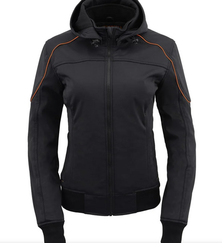 Soft Shell Motorcycle Jacket with Hoodie - jnjjackets