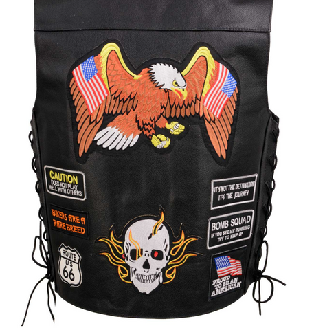 Pre-Patched Bikers Vest - jnjjackets
