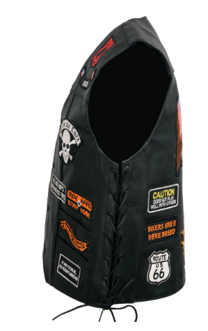 Pre-Patched Bikers Vest - jnjjackets
