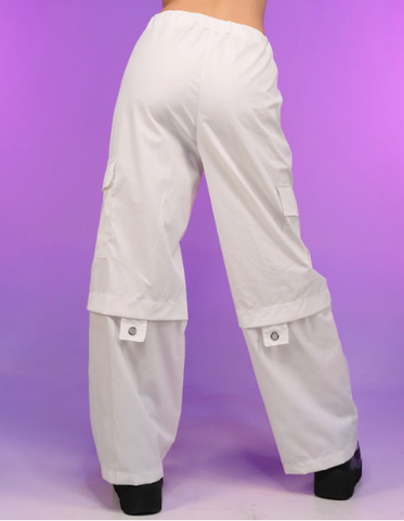 90's Baby White Oversize Cargo Pants - jnjjackets